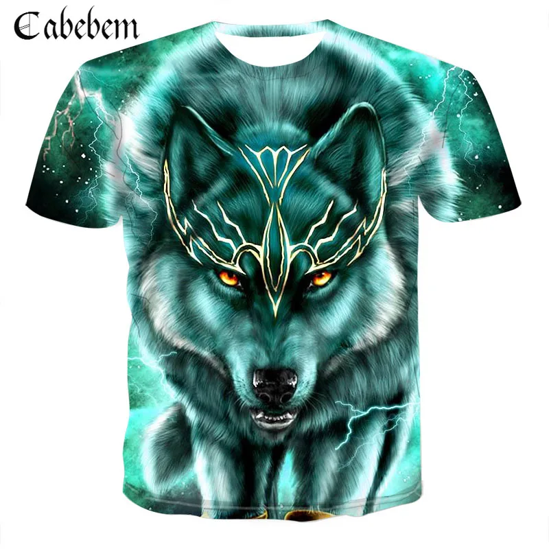 

2019 Newest Wolf 3D Print Animal Cool Funny T-Shirt Men Short Sleeve Summer Tops T Shirt Tshirt Male Fashion T-shirt male6XL
