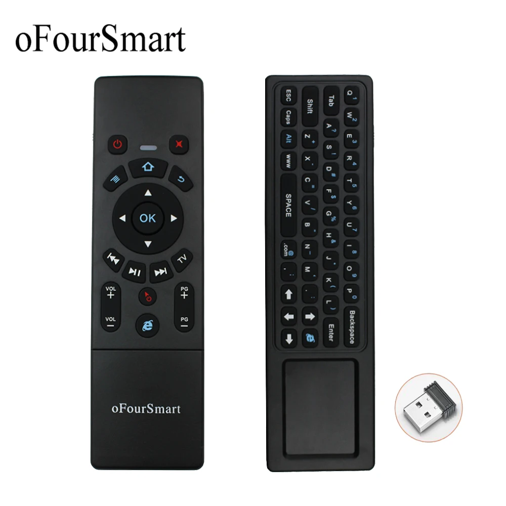

T6 2.4G Air Mouse Wireless Keyboard 3-Gyro + 3-Gsensor IR Learning Remote Control USB Receiver for Smart TV Android TV BOX