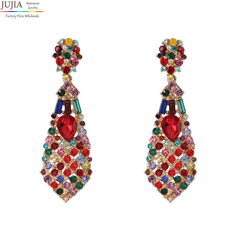 

JUJIA 2019 New Fashoin Women Pendant Drop Earrings Party Wedding Jewelry Festival Gift Wholesale Free Shipping