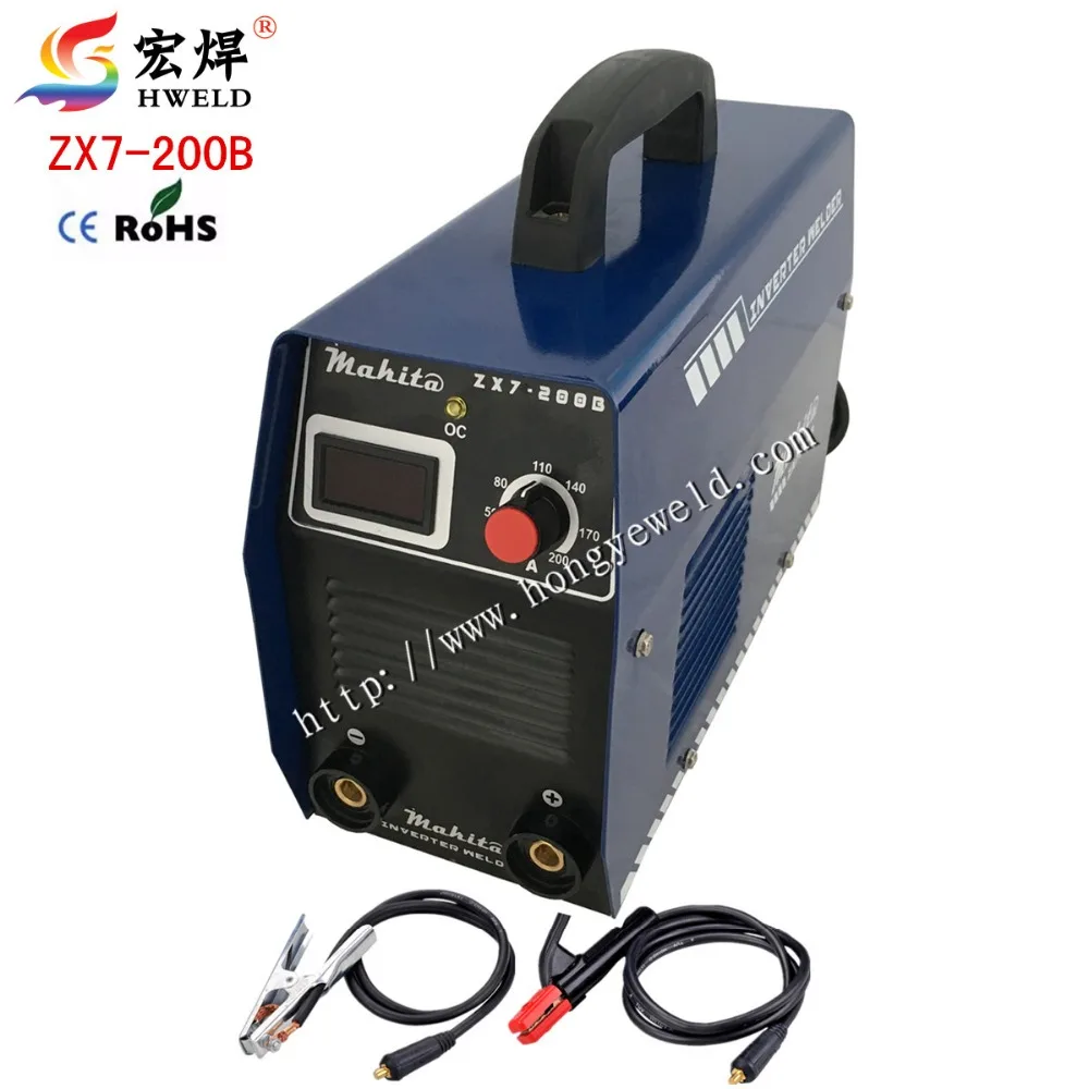 

Inverter Weld Welding Machine 220v Input Protable Inverter DC IGBT Micro ZX7-200B With Accessories