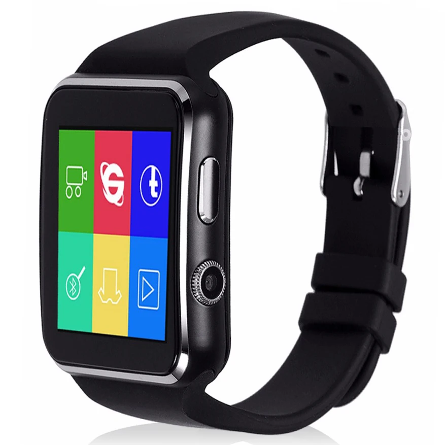 Bluetooth Smart часы xl06 + Изогнутые Экран SmartWatch с будильником Камера Поддержка sim-карта TF