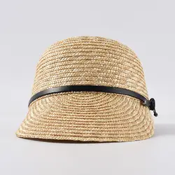 Женская Солнцезащитная соломенная Подарочная модная однотонная Регулируемая Веревка летние пляжные аксессуары Повседневная шляпа от