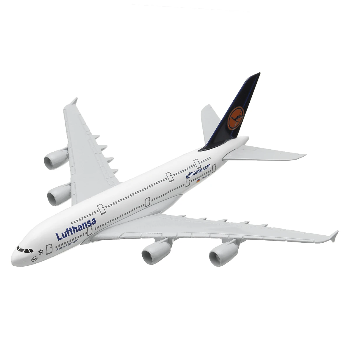  KIWARM 160mm Metal Plane Model Aircraft A380 Lufthans Aeroplane Scale Desk Toy Decoration Crafts Fi