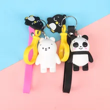 Creative cute cartoon keychain Metal jewelry Animal Panda Keychain Girls bag ornaments accessories gift Girl Keyring Creative cute cartoon keychain Metal jewelry Animal Panda Keychain Girls bag ornaments accessories gift Girl Keyring