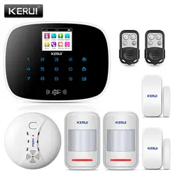 KERUI G19 Беспроводной дома охранной сигнализации Системы Android iOS APP Управление светодиодный Экран Частота GSM 850/900/1800/1900 МГц