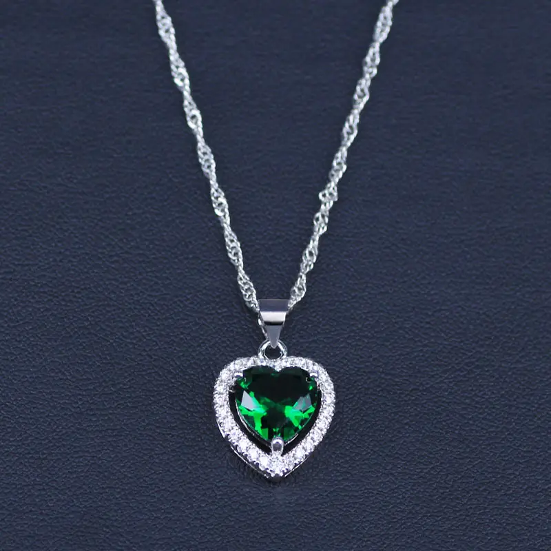 Комплект из колье серёг и кольца серебристого цвета|ring necklace|colorful jewelry setssets pendant |