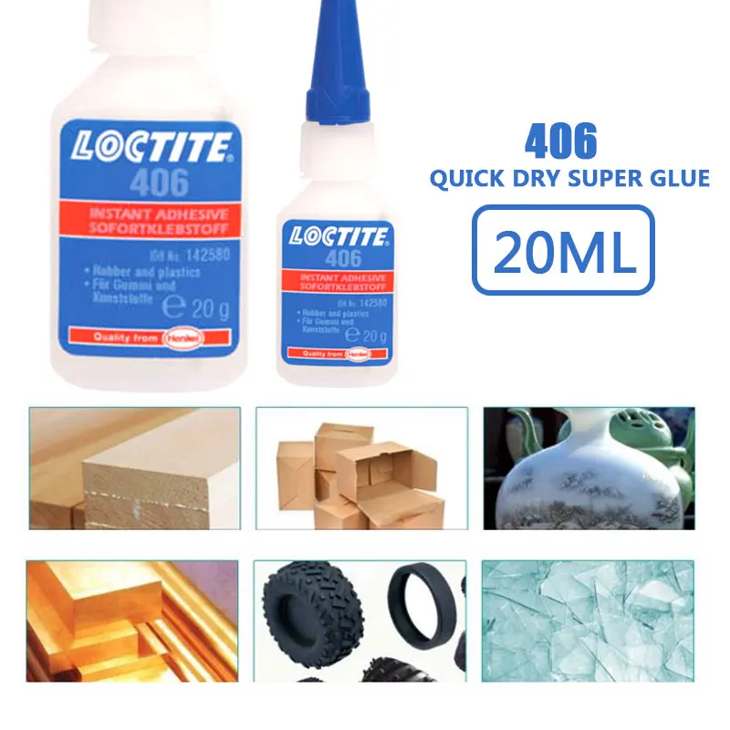 

Super Glue Glue Instant Adhesive Repairing 406 Self-Adhesive Cars Tool 20ml