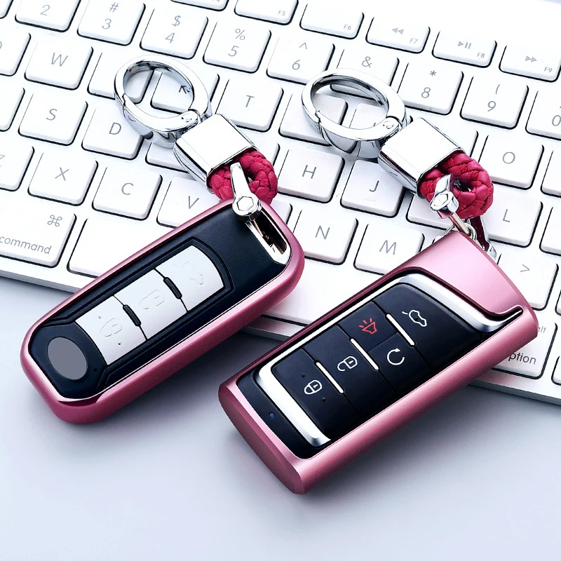 

3 5 Bottons Auto Key Case TPU for Trumpchi GS8 GS3 GS7 GS4 GS5 GA6 Cover Keychain Holder Pendant Hanging New Fashion Car Styling