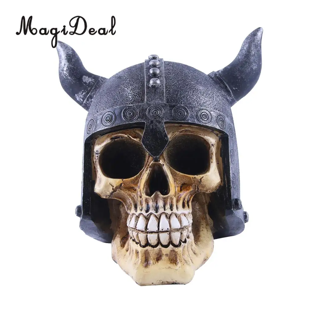 Collectable Resin Human Skull Skeleton Head for Desktop Shelf Display Decoration, 10 Styles