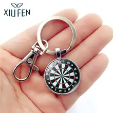 

XIUFEN Portable Creative Fashion Darts Target Design Key Chain Retro Metal Key Ring Pendant ZK25