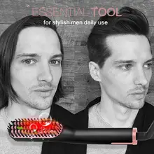Выпрямитель для бороды, гребень, быстрый обогреватель, ионный выпрямитель, Многофункциональный Электрический Стайлинг для мужчин, щетка для выпрямления бороды