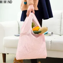 Портативный складная сумка большой Ёмкость печати Tote складной мешок хранения сумки tbs1481