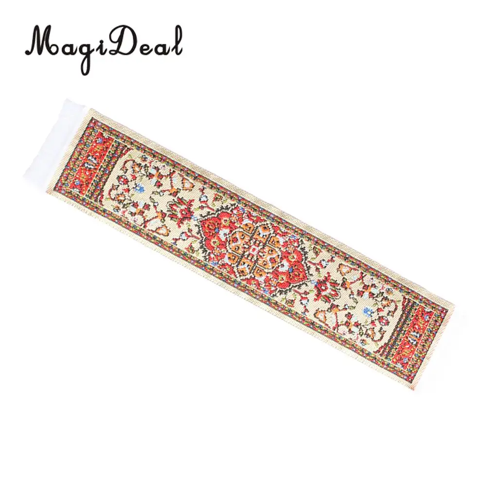 MagiDeal Colorful 1/12 Scale Silk Woven Rug Floor Coverings Carpet DollHouse Furniture Miniatures Toy for House Decor 8Kinds