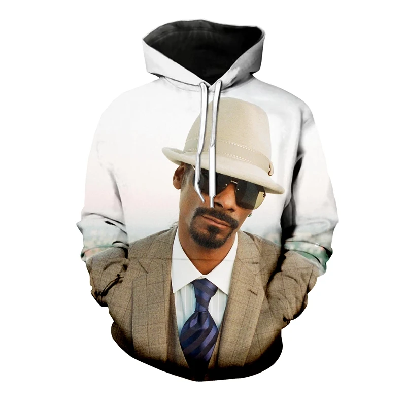 

LIASOSO Winter New Men Women Sweatshirt 3D Print Rapper Singer Snoop Dogg Hoodie Long Sleeve Casual Harajuku Pullover B168-10