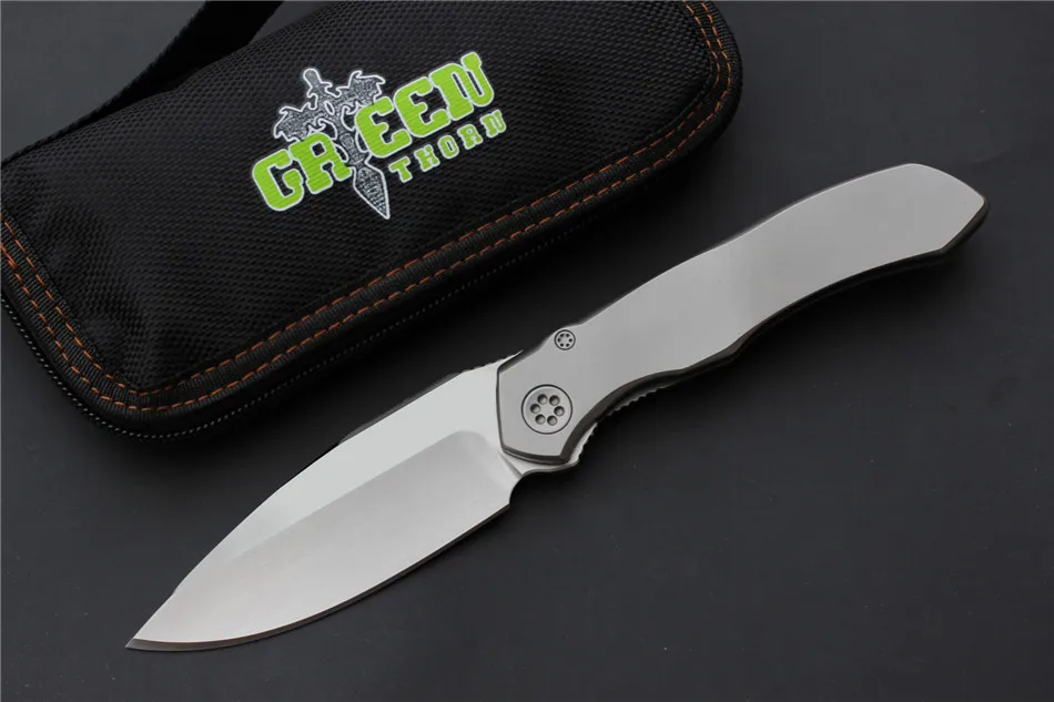 Green thorn Anax bearing folding knife hunting knife (2)