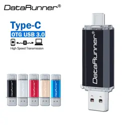 USB флешка type-C OTG флеш-накопитель 128 ГБ металлический USB 3,0 для устройства type-C/PC Флешка 16 ГБ 32 ГБ 64 Гб USB флеш-накопитель