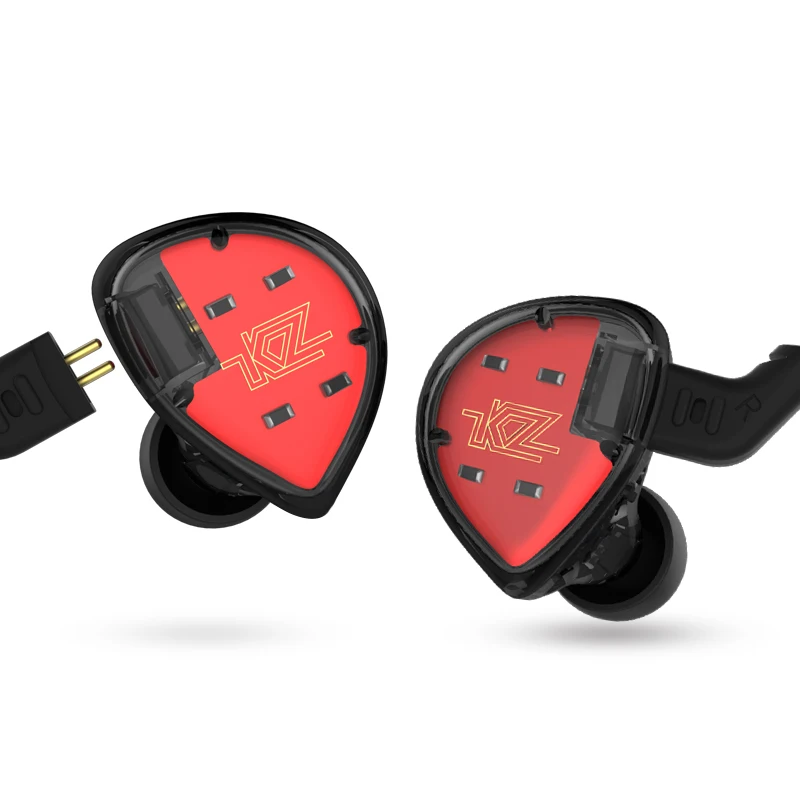 Цветные наушники вкладыши KZ ES4 BA + DD 3 5 мм гибридная гарнитура HIFI бас