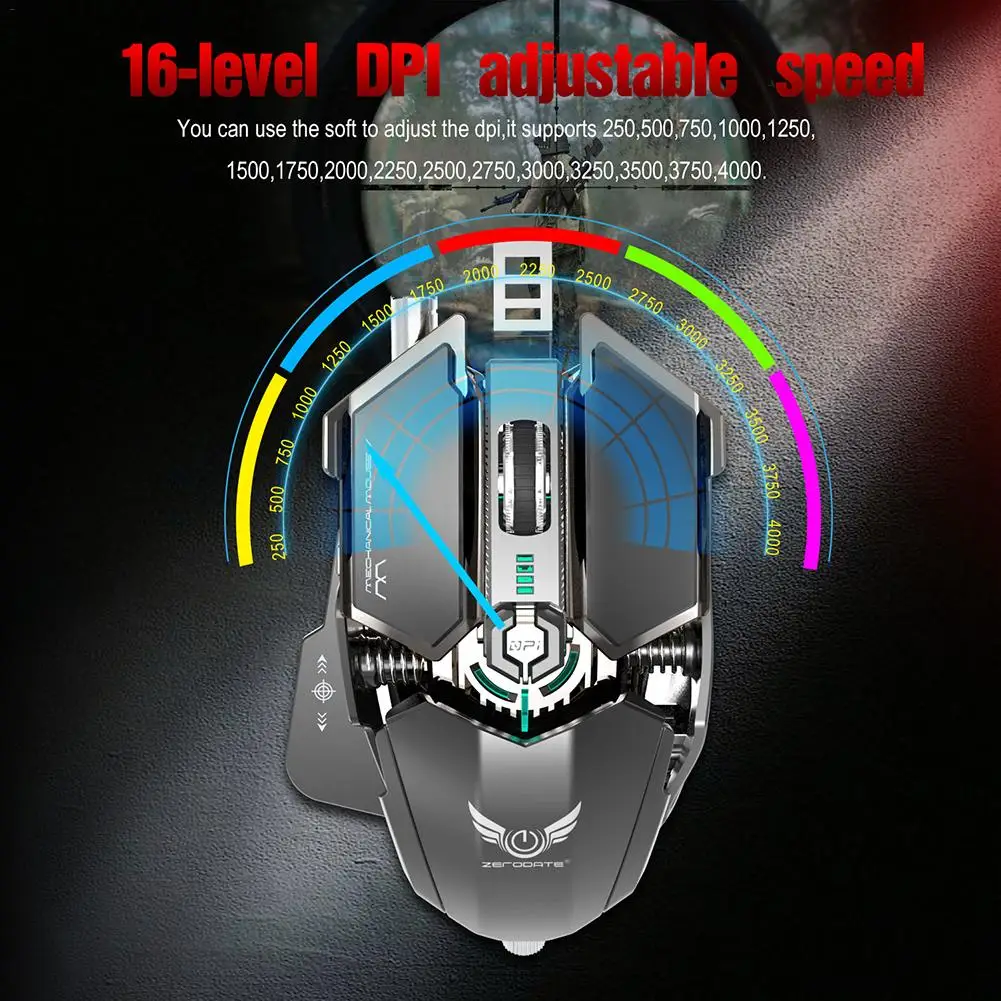 Механическая Проводная игровая мышь Professional Gamer компьютерная мышь со светодиодный подсветкой Автоматическая прицеливание игровые аксессуары