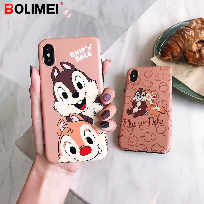 

Lovely Squirrel IMD Soft Protective Case For iPhone X XS MAX XR Ultra-thin Silicon Cover For iPhone 6 6s 7 8 Plus Phone Case