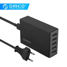 ORICO 5 портов настольное зарядное устройство USB зарядное устройство для мобильного телефона дорожное зарядное устройство для iPhone samsung Xiaomi EU US UK Разъем настольное зарядное устройство
