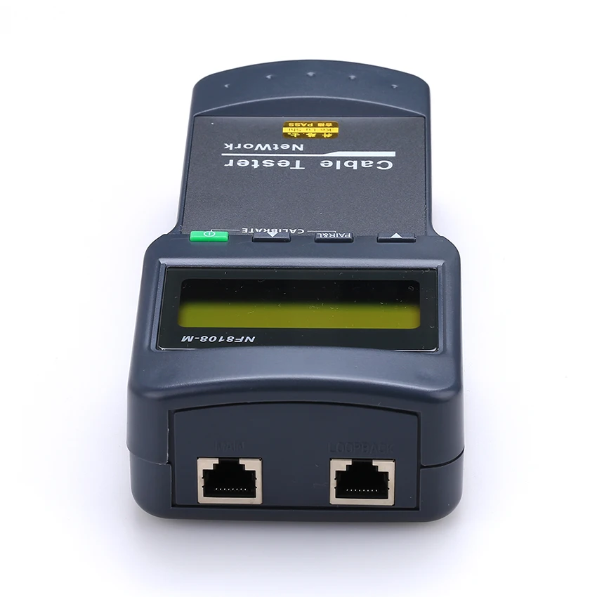 KELUSHI NF-8108M Multifunction Cat5 RJ45 Network LAN Phone Cable Tester Meter Mapper 8 pc Far End Test Jack English operation