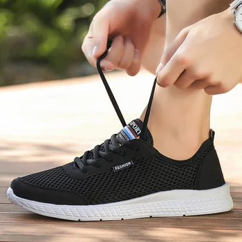 

2019 Casual Shoes Men Comfortable Summer Sports Sneakers Outdoor Mesh Shoes Men Casual Breathable Men Sneakers Shoes Big Size 47