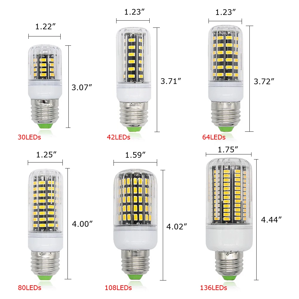 TSLEEN Высокая люменов светодиодный светильник E27 E14 B22 G9 GU10 7 Вт 9 Вт 12 Вт 15 Вт 20 Вт 25 Вт SMD 5733 кукурузная лампа 220 В люстра светодиодный светильник s Точечный светильник s