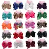 Oaoleer cheveux accessoires JOJO siwa cheveux nœuds pour filles Sequin/licorne/sirène Hairgrips à la main enfants pompon pinces à cheveux en vente 3