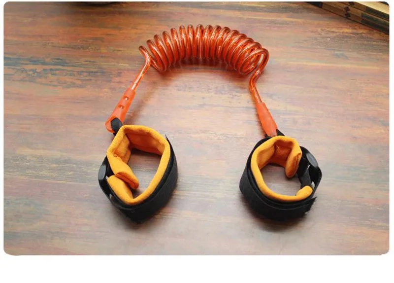 Safety Protection Children Anti-Lost TPU Steel Wire Elastic Rope Baby Anti-Take Away Leash Kids Away from the Lost Ring 1.5m06