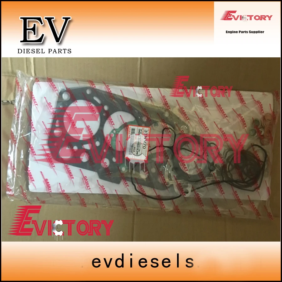

For yanmar VIO17 Excavator 3TNV70 3TNV70-XBV Full engine overhaul cylinder head gasket kit