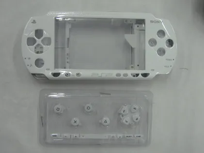 6 цветов для psp 1000 psp 1000 полный корпус чехол Замена кнопки наборы - Цвет: White