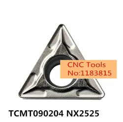 10 шт. TCMT090204 NX2525. режущее лезвие, Токарный наконечник, подходит для STFCR STUCR токарный резец