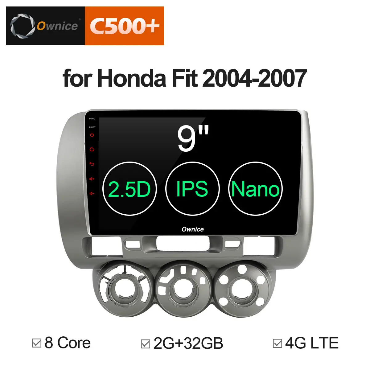 

Ownice Android 8.1 radio car Player GPS Navigation Multimedia For Honda Fit Jazz Radio 2004 2005 2006 2007 stereo 4G DVR TPMS