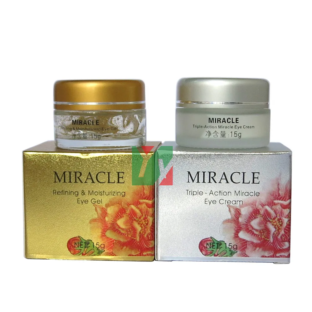 refining & moisturizing eyes Gel + Triple action miracle eye cream 2pcs