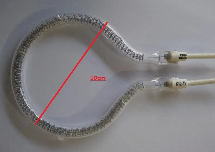 10 см диаметр галогенная трубка нагреватель Тип нагревательной трубки тепловая труба 1000 Вт летучая мышь FGH-10A галогенная трубка