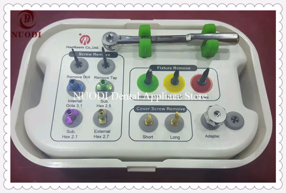 Корейский набор для зубного импланта, приспособление для зубного импланта и винт крышки, набор для удаления