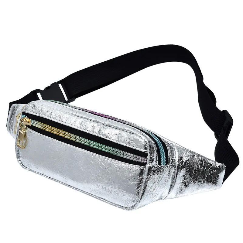 Лазерная голографическая поясная сумка для женщин, тонкая блестящая поясная сумка из ПУ, водонепроницаемая сумка для путешествий, набедренные сумки для женщин и девушек, новинка - Цвет: g