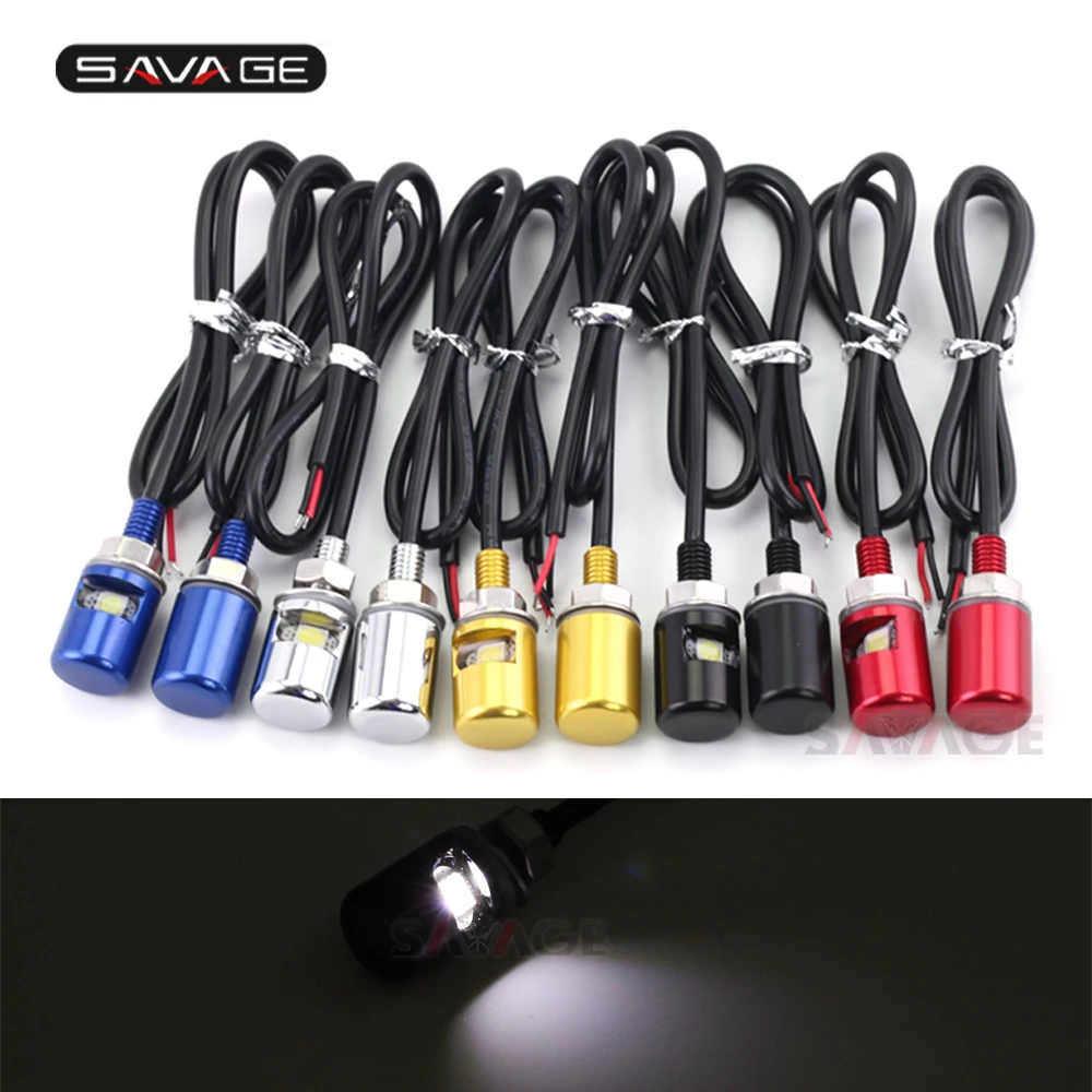 

Universal LED License Plate Screws Lamp Bolt Light CNC Motorcycle Accessories 5050 White Light 6mm Improve Brightness Motorbike