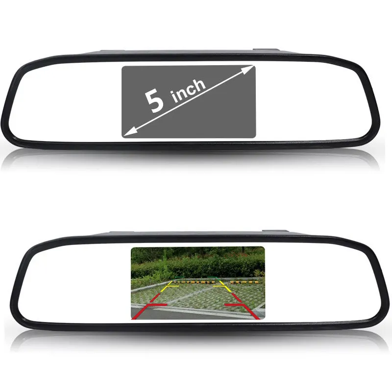 Зеркало монитор 2 в 1 с камерой заднего вида 5 дюймов|mirror monitor|5 inch monitorinch monitor |
