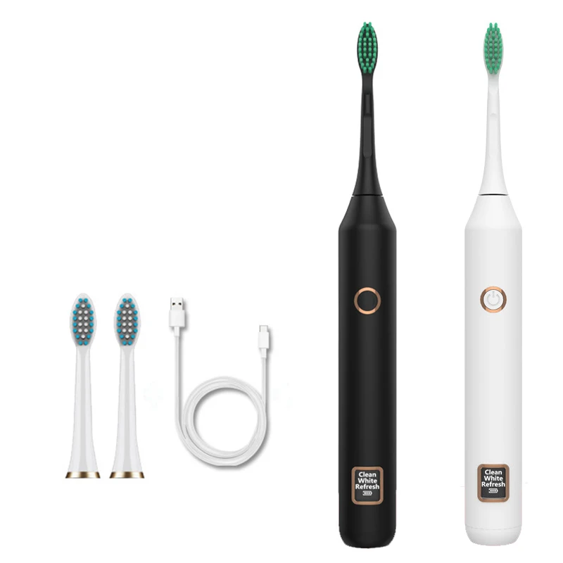 

LCD Display Electric Toothbrush Clean Recharge Household IPX7 Waterproof Smart Brush Heads Adult Toothbrush Whitening Oral Care