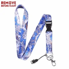 Модный брелок Ван Гог Звездная ночь, ремешок на шею, ремешок для карт, значок для спортзала, цепочка для персонала, телефон, USB веревка, брелок, ремешок