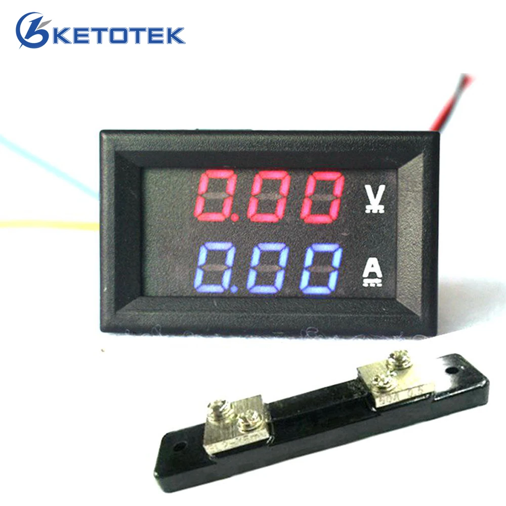 2 in 1 DC Volt Amp Dual display Meter 0.28 2 in 1 DC Volt Amp Dual display Meter 0.28