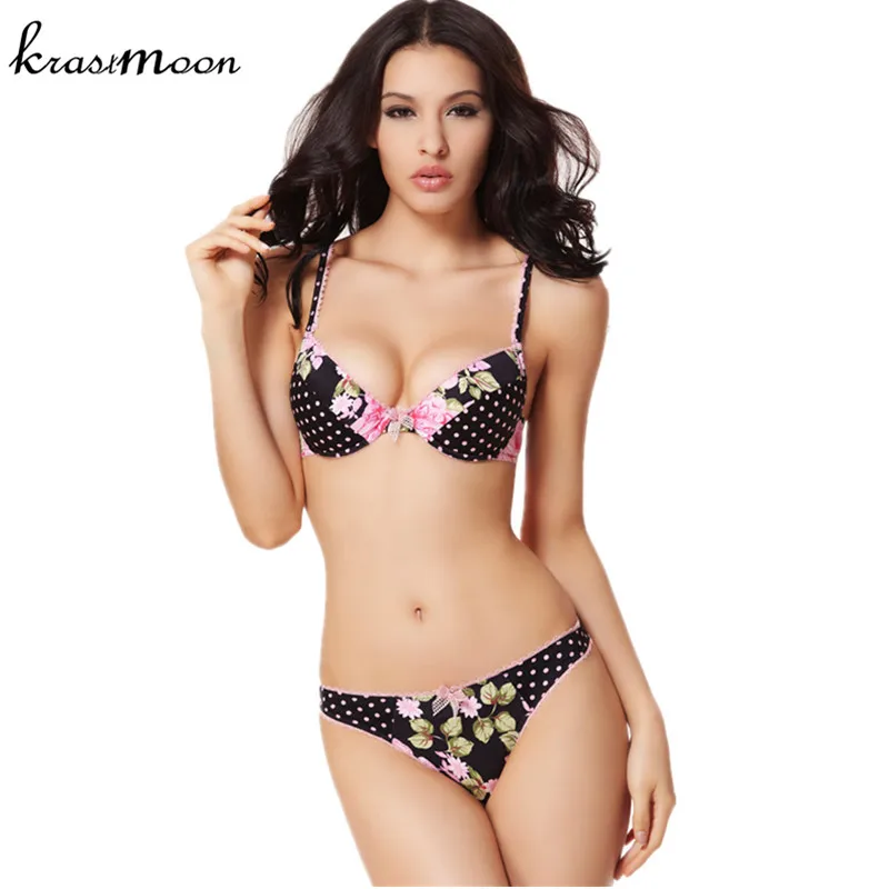 Elegant Ladies Floral Printing Women Underwear Set,Women Sexy Bra Set 3/4 Cup Push Up Bra Set and Beauty Lingerie Thong BS256 Elegant Ladies Floral Printing Women Underwear Set,Women Sexy Bra Set 3/4 Cup Push Up Bra Set and Beauty Lingerie Thong BS256