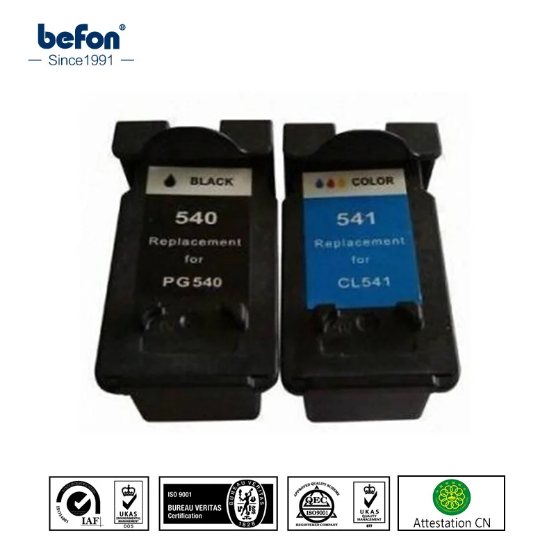 befon 540 541 Compatible Cartridge Replacement for PG540 CL541 PG-540 CL-541 PG 540 CL 541 Ink Cartridge for MG4150 2250 3250