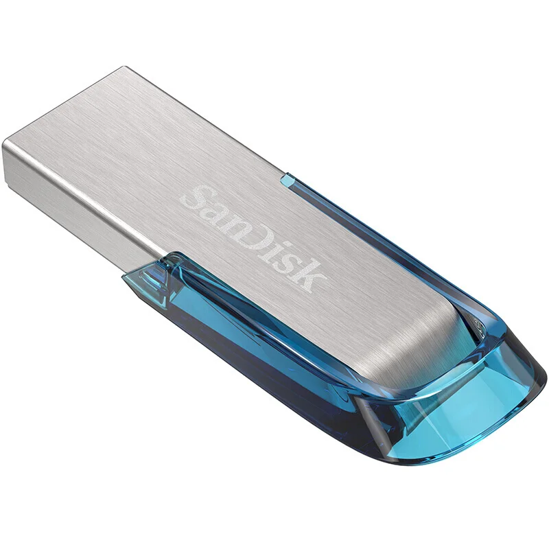 Sandisk флешка флешки 64 гб USB3.0 Flash Drive 64 гб cle usb флеш-накопитель натуральная Ultra Flair металлическая ручка привода на ключ синий Memory Stick