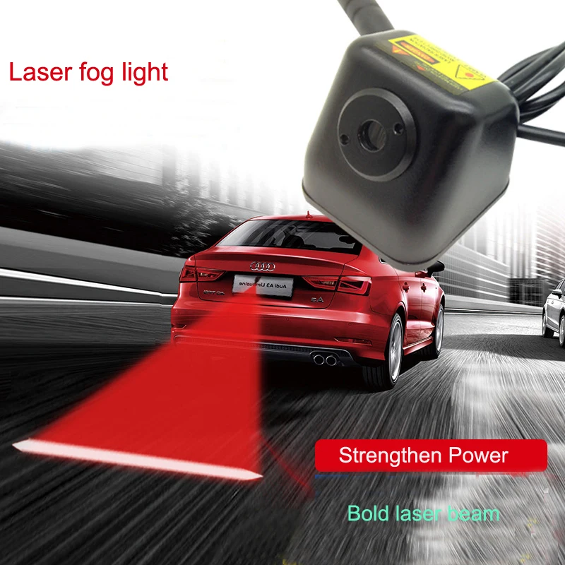 

3R Auto Anti-collision Laser Taillight Fog Lamp Waterproof Car Anti-fog Parking Stop Tail LED Warning Light Full Penetration