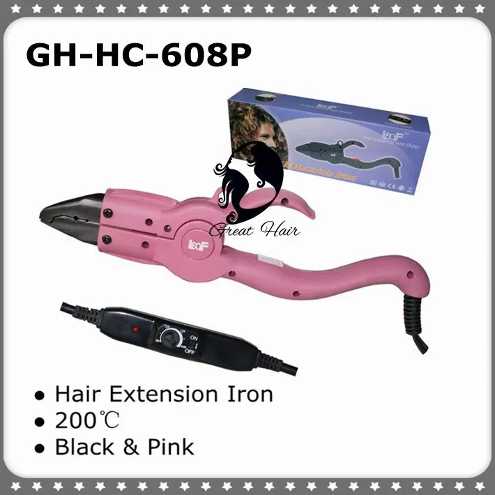 

FREE SHIPPING-HOT FUSION HEAT CONNECTOR FOR APPLICATION OF PRE-BONDED HAIR EXTENSIONS GH-HC608P