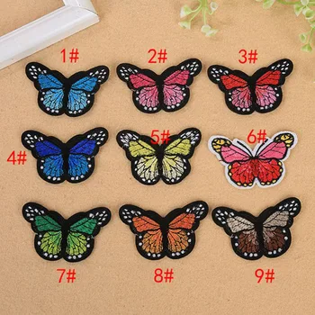 

10 Pcs Sewing Embroidered Butterfly Patch Iron on Butterflies Patches Hotfix Motif Applique Clothes Insects Sticker for Garment