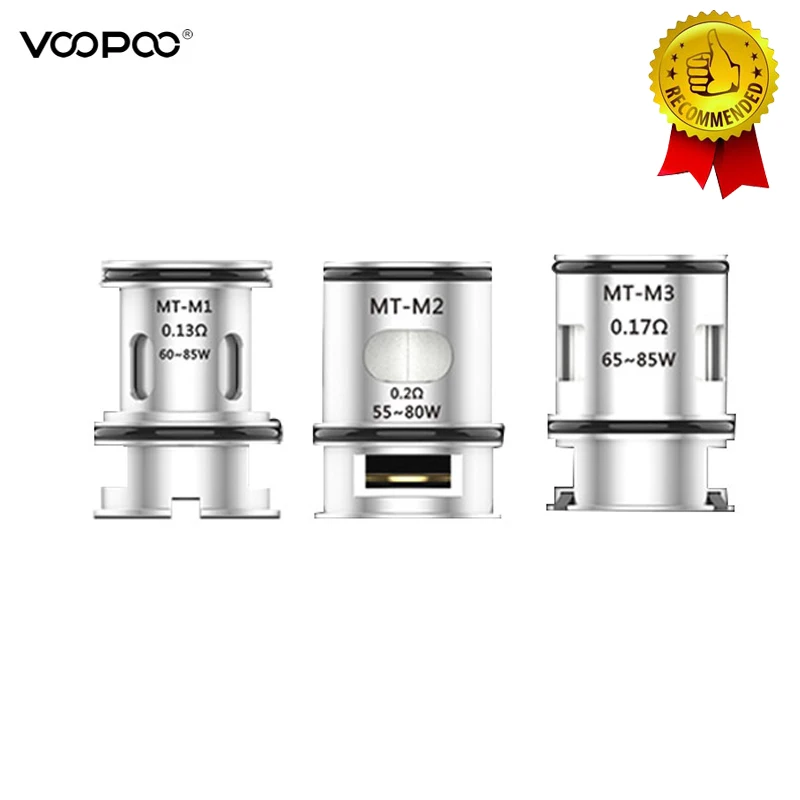 

Original VOOPOO MT Replacement Coils MT-M1 MT-M2 MT-M3 Coils for VOOPOO Maat Sub-ohm Tank Coils For Voopoo ALPHA Zip/Mini Kit