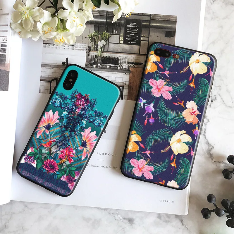 

Flower Pretty Floral Summer Pattern Coque Tpu Soft Silicone Phone Case Cover Shell For Apple IPhone 5 5s SE 6 6s 7 8 Plus X 10